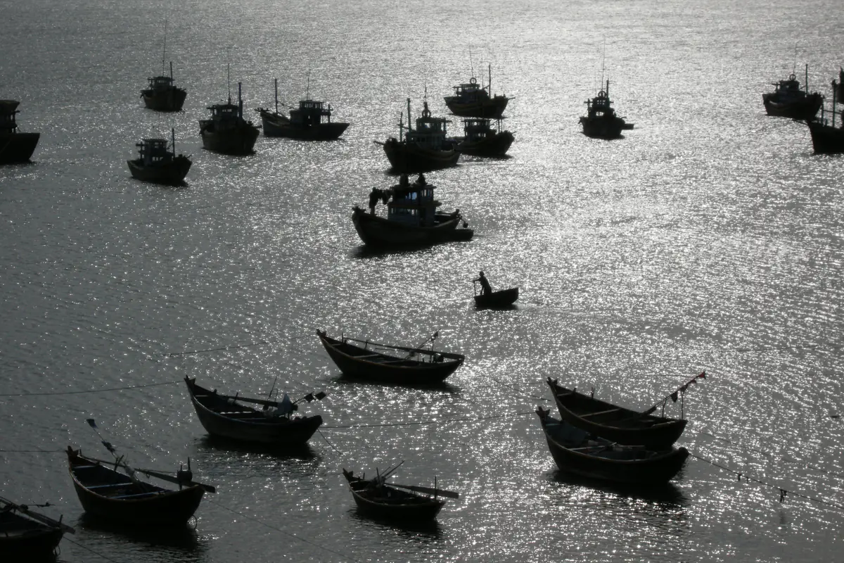 Thuyền tại Mũi Né